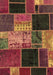 Patchwork Brown Transitional Rug, abs2078brn