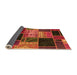 Sideview of Patchwork Orange Transitional Rug, abs2078org