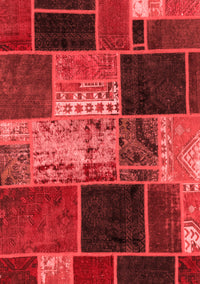 Patchwork Red Transitional Rug, abs2078red