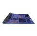 Sideview of Patchwork Blue Transitional Rug, abs2078blu