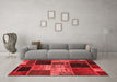 Transitional Red Washable Rugs