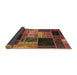 Sideview of Patchwork Brown Transitional Rug, abs2078brn