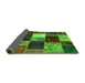 Sideview of Patchwork Green Transitional Rug, abs2079grn