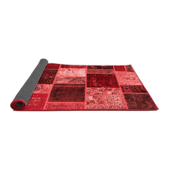 Patchwork Red Transitional Area Rugs