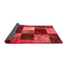 Patchwork Red Transitional Area Rugs