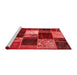 Transitional Red Washable Rugs