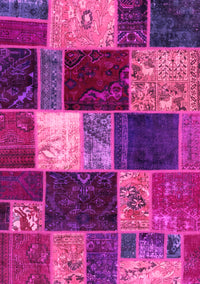 Patchwork Pink Transitional Rug, abs2079pnk