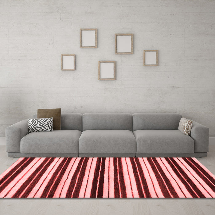Modern Red Washable Rugs