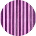 Round Abstract Pink Modern Rug, abs207pnk