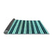 Sideview of Abstract Light Blue Modern Rug, abs207lblu