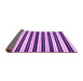 Sideview of Abstract Purple Modern Rug, abs207pur