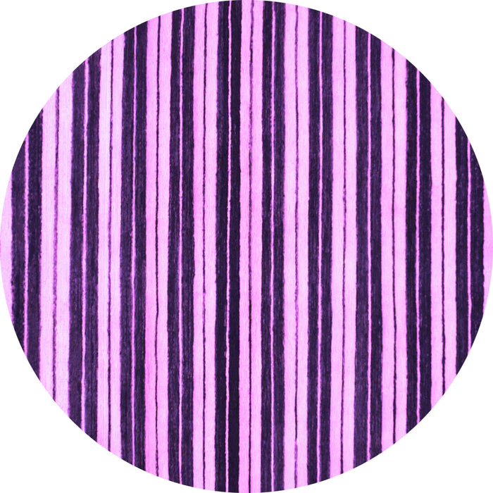Round Machine Washable Abstract Purple Modern Area Rugs, wshabs207pur