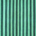 Square Abstract Turquoise Modern Rug, abs207turq