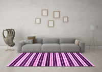 Machine Washable Abstract Pink Modern Rug, wshabs207pnk