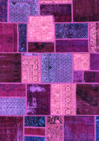 Patchwork Purple Transitional Rug, abs2080pur