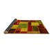 Sideview of Patchwork Yellow Transitional Rug, abs2080yw