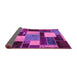 Sideview of Patchwork Purple Transitional Rug, abs2080pur