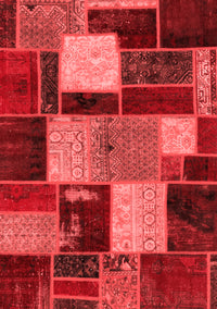 Patchwork Red Transitional Rug, abs2080red