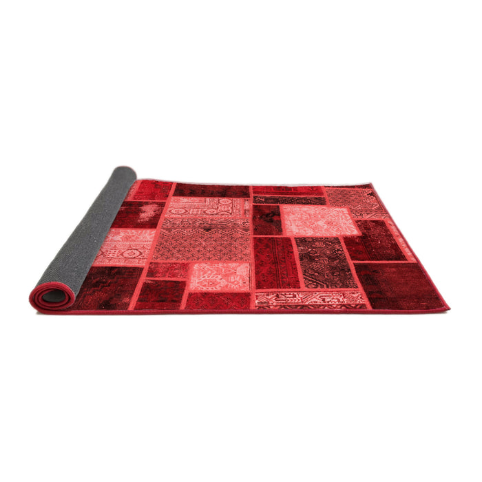 Patchwork Red Transitional Area Rugs