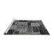 Sideview of Machine Washable Patchwork Gray Transitional Rug, wshabs2080gry