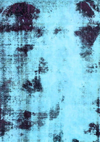 Abstract Light Blue Modern Rug, abs2081lblu