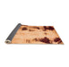 Sideview of Abstract Orange Modern Rug, abs2081org