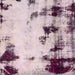 Square Machine Washable Abstract Mauve Taupe Purple Rug, wshabs2081