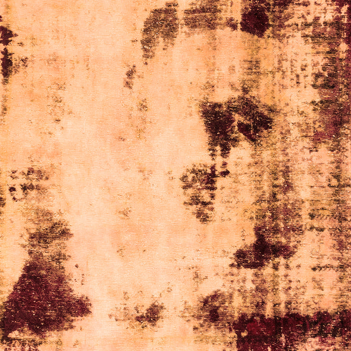 Machine Washable Abstract Orange Modern Area Rugs, wshabs2081org