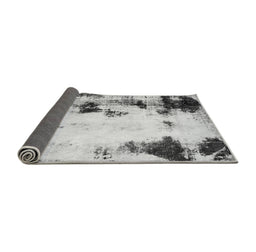 Sideview of Abstract Gray Modern Rug, abs2081gry