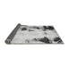 Sideview of Abstract Gray Modern Rug, abs2081gry