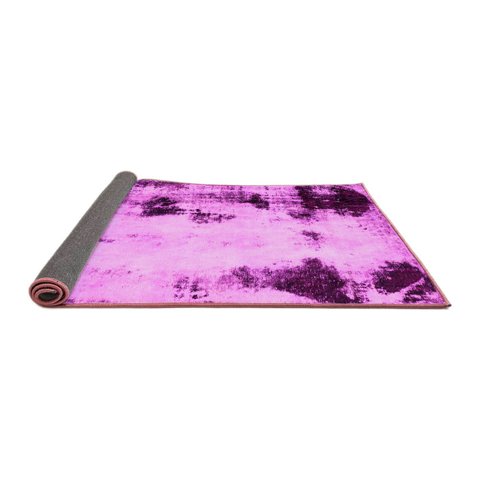 Sideview of Abstract Pink Modern Rug, abs2081pnk
