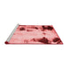 Modern Red Washable Rugs