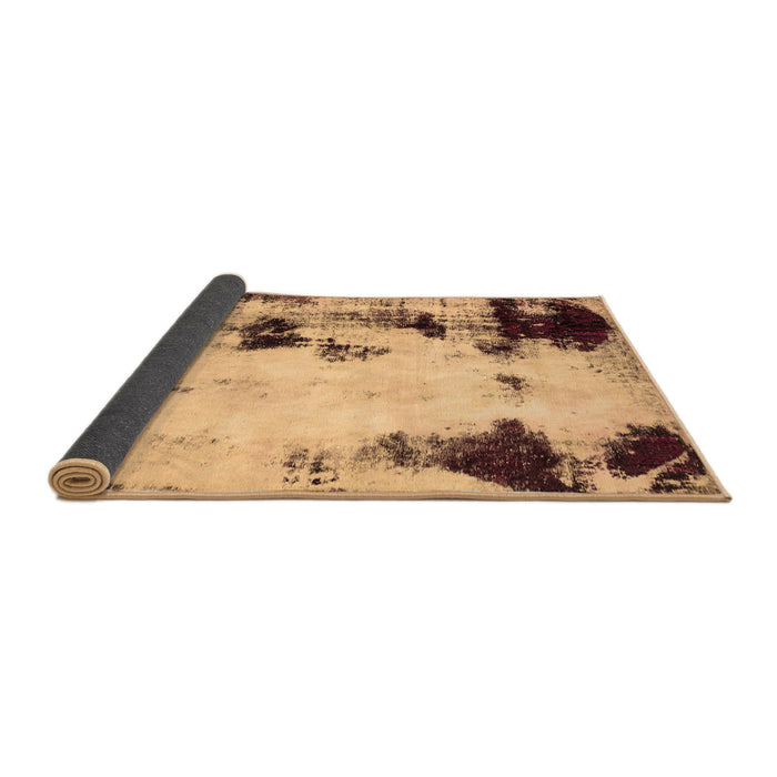 Sideview of Abstract Brown Modern Rug, abs2081brn