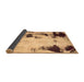 Sideview of Abstract Brown Modern Rug, abs2081brn