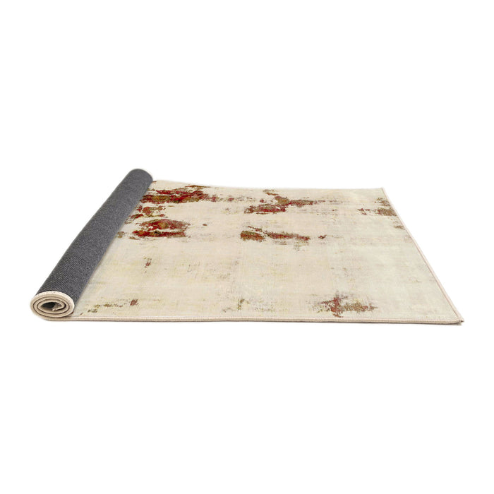 Sideview of Abstract Brown Modern Rug, abs2082