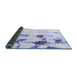 Sideview of Abstract Blue Modern Rug, abs2082blu