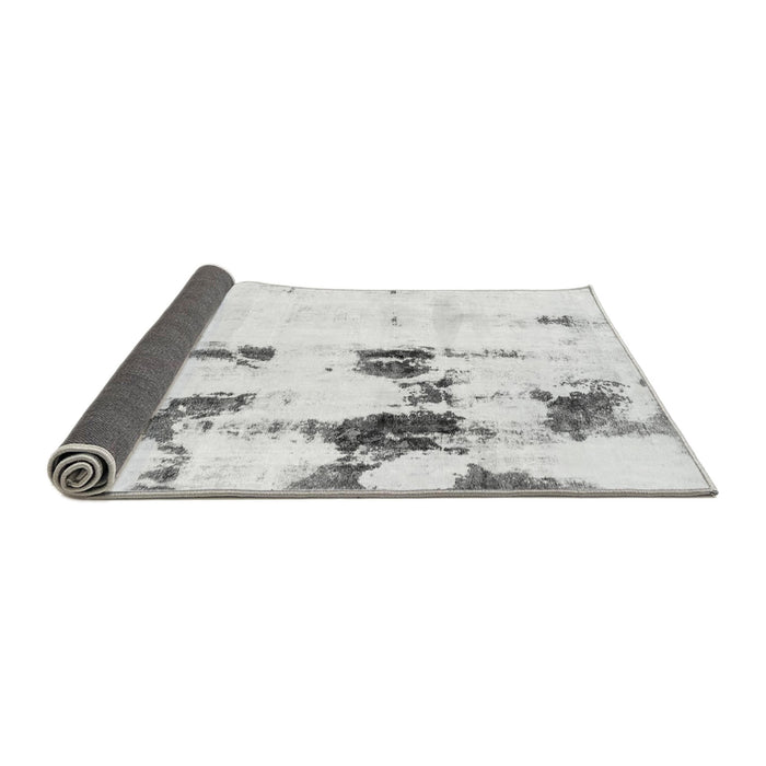 Sideview of Abstract Gray Modern Rug, abs2082gry