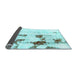 Sideview of Abstract Light Blue Modern Rug, abs2082lblu