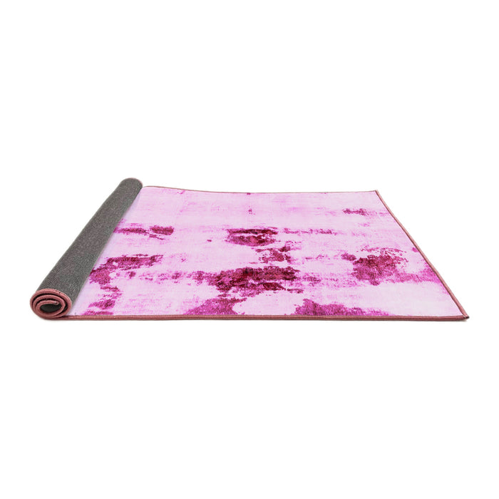 Sideview of Abstract Pink Modern Rug, abs2082pnk
