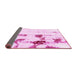 Sideview of Abstract Pink Modern Rug, abs2082pnk