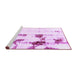 Sideview of Machine Washable Abstract Purple Modern Area Rugs, wshabs2082pur