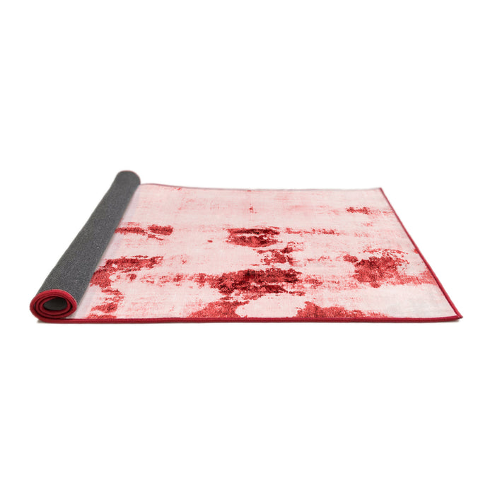 Abstract Red Modern Area Rugs