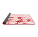 Abstract Red Modern Area Rugs