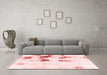 Modern Red Washable Rugs