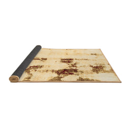 Sideview of Abstract Brown Modern Rug, abs2082brn