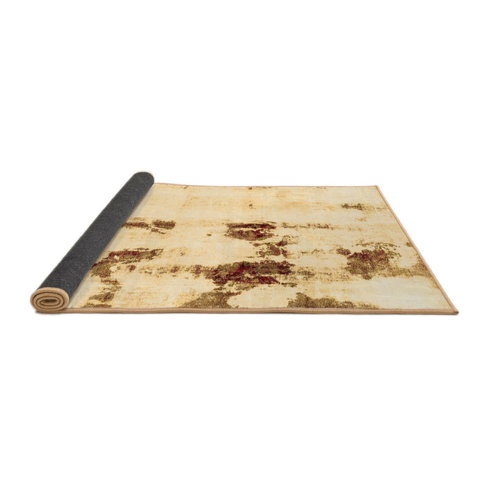 Sideview of Abstract Brown Modern Rug, abs2082brn