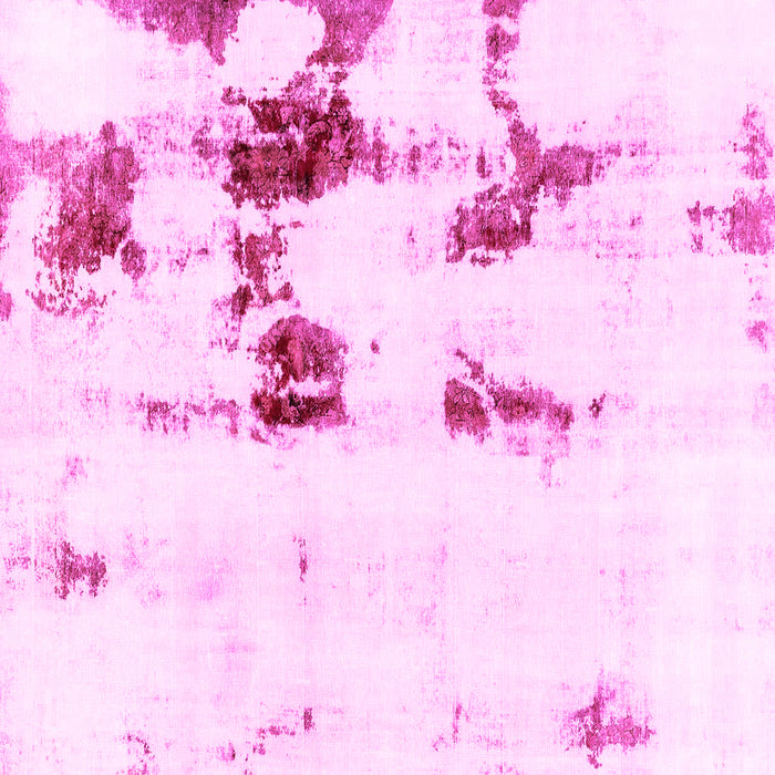 Square Machine Washable Abstract Pink Modern Rug, wshabs2082pnk