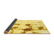 Sideview of Abstract Yellow Modern Rug, abs2082yw