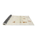 Sideview of Abstract Gold Modern Rug, abs2083