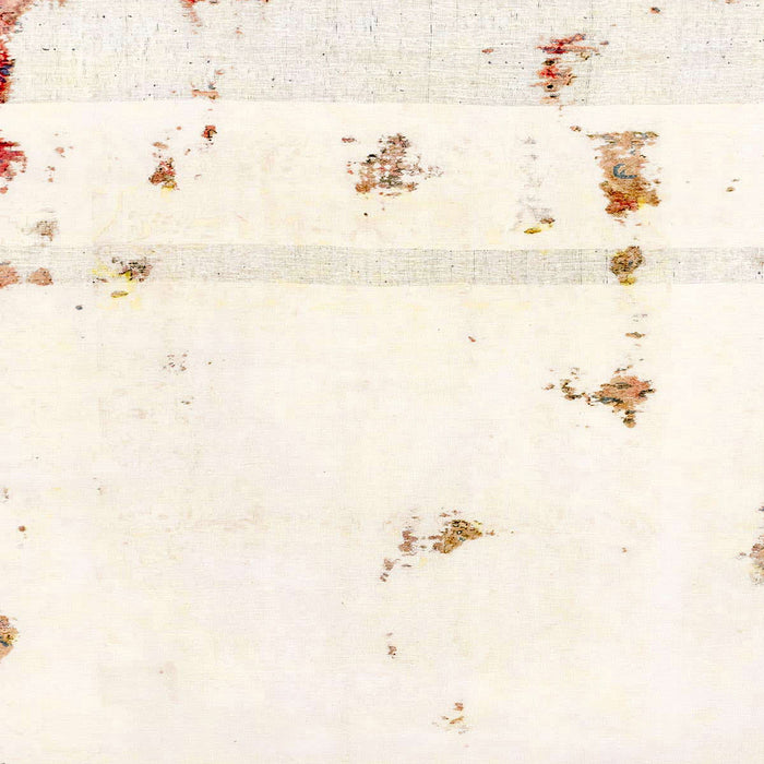 Square Machine Washable Abstract Gold Rug, wshabs2083